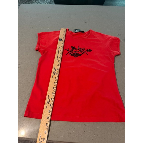 Harley Davidson T-shirt women's size small Northern Lights Arbor Vitae Wisconsin - Picture 3 of 6